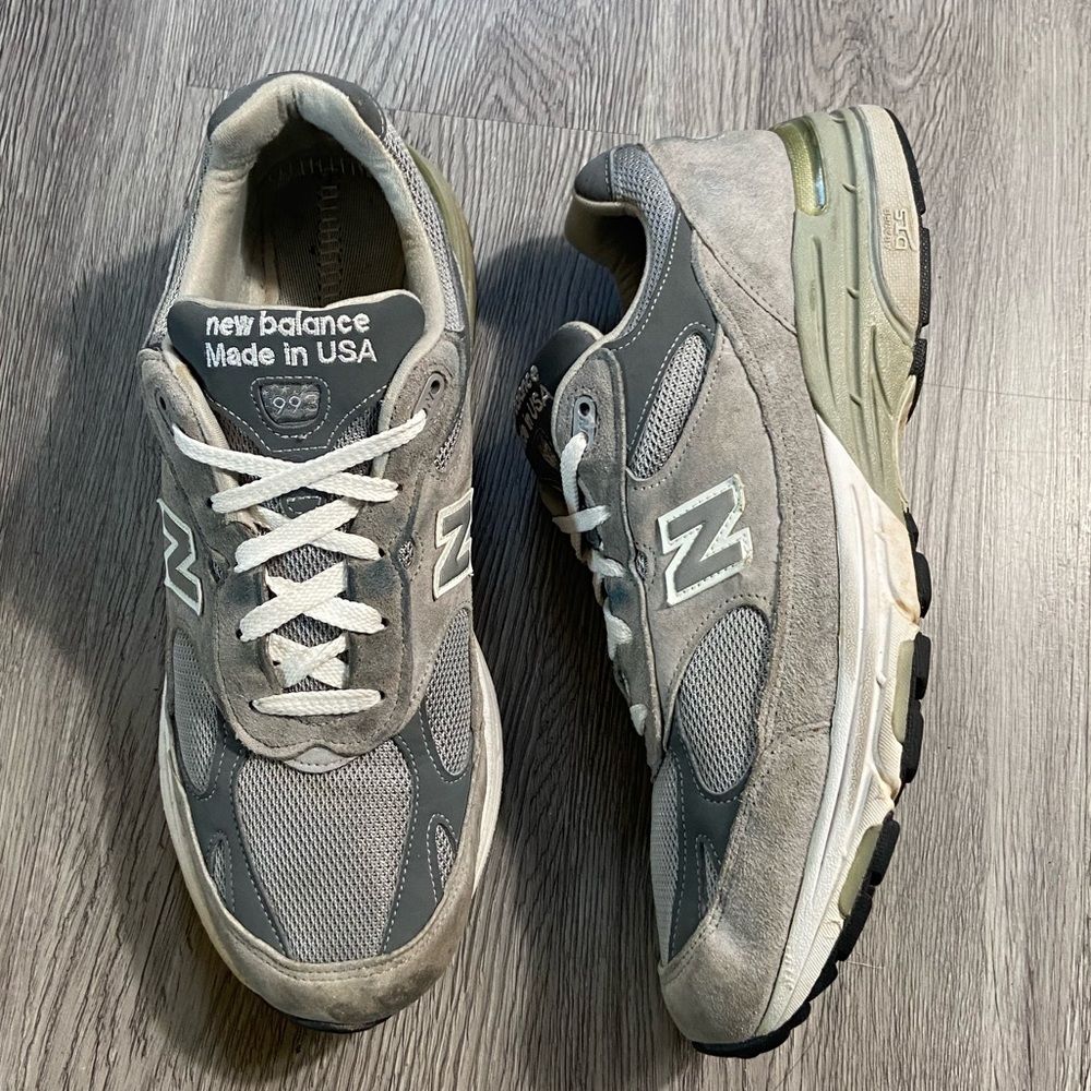 New Balance 993 Wide Classic Grey White USA Sz 12